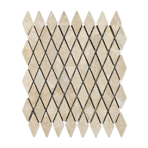 Durango Travertine Mosaic - 1" x 2" Diamond Tumbled