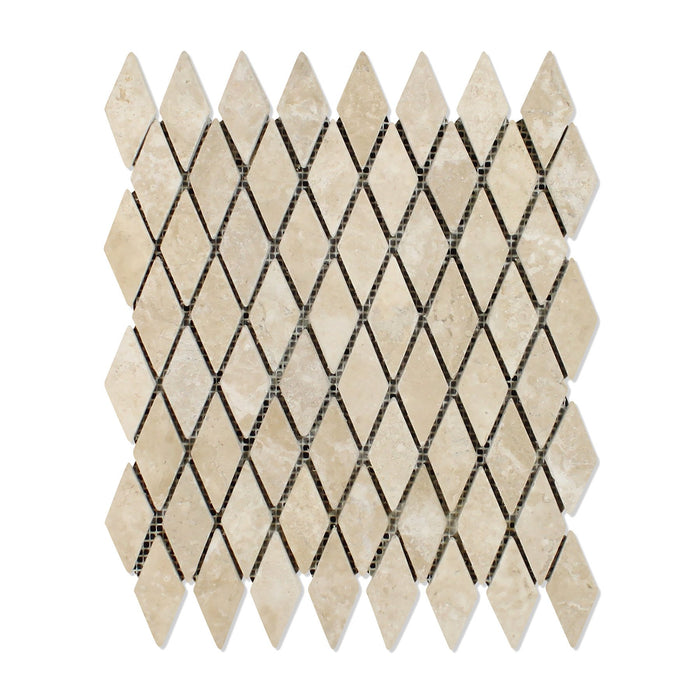 Durango Travertine Mosaic - 1" x 2" Diamond Tumbled