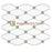 Oriental White Marble Mosaic - Elongated Octagon with Gray Dots Polished