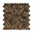 Emperador Dark Marble Mosaic - 1" Hexagon Polished