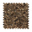 Emperador Dark Marble Mosaic - 1" Fan Polished