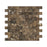 Emperador Dark Marble Mosaic - 1" x 2" Brick Split Face