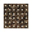 Emperador Dark Marble Mosaic - 5/8" x 1 1/4" Pinwheel with Crema Marfil Dots Polished