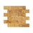 Golden Sienna Travertine Mosaic - 2" x 4" Brick Split Face