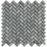 Haisa Blue Marble Mosaic - 5/8" x 1 1/2" Herringbone Polished