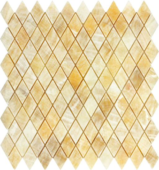 Honey Onyx Mosaic - 1" x 2" Diamond Polished