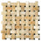 Honey Onyx Mosaic - Basketweave with Green Dots Polished