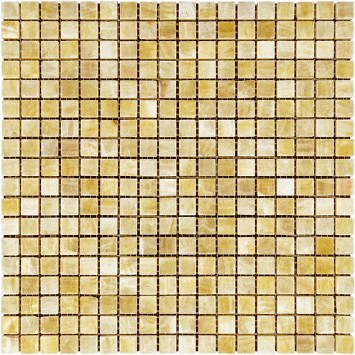 Honey Onyx Mosaic - 5/8" x 5/8" Polished