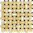 Honey Onyx Mosaic - Basketweave with Black Dots Polished