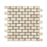 Ivory Travertine Mosaic - 1" x 2" Brick Tumbled