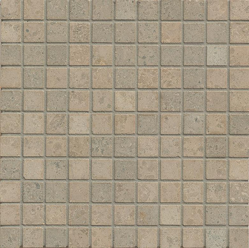 Jura Gray Limestone Mosaic - 1" x 1" Honed
