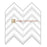 Oriental White Marble Mosaic - Large Chevron with Black Polished