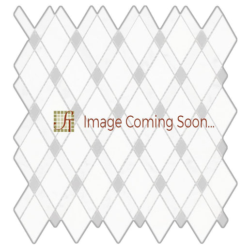 Crema Marfil Marble Mosaic - Lattice with Emperador Dark Polished