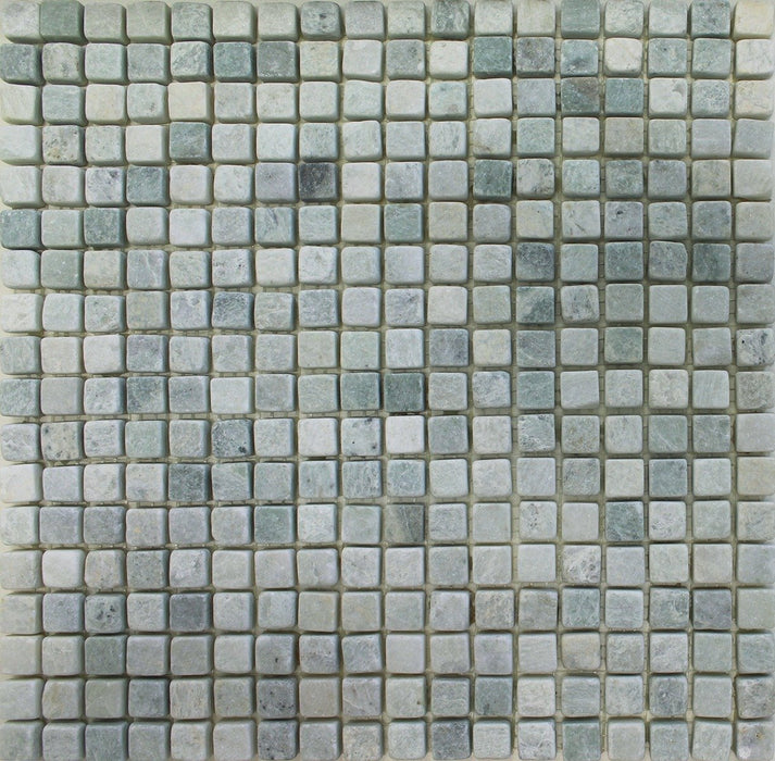 Ming Green Marble Mosaic - 5/8" x 5/8" Tumbled