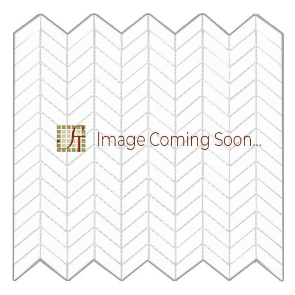 White Wood Marble Mosaic - Mini Chevron Honed & Split Face