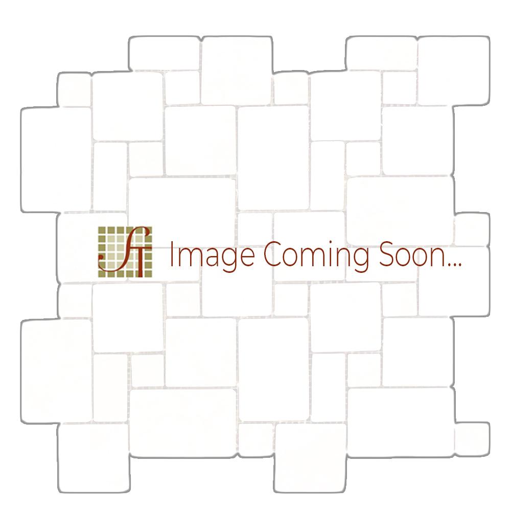 3 Color Mixed Travertine Mosaic - Mini Versailles Pattern Tumbled