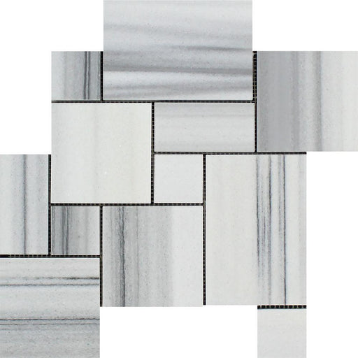 Marmara Striato Marble Mosaic - Opus Mini Pattern Polished