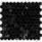 Negro Marquina Marble Mosaic - 1" Hexagon Polished