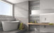 Polished Velvet Blanco Ceramic Tile - 12" x 36" x 3/8" 