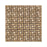 Noche Travertine Mosaic - 5/8" x 1 1/4" Pinwheel with Ivory Dots Tumbled