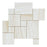 White Vein Cut Onyx Mosaic - Opus Mini Pattern Polished