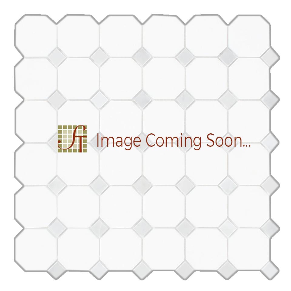 Oriental White Marble Mosaic - Octagon with Gray Dots Polished