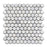 Oriental White Marble Mosaic - 1" Hexagon Polished