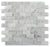 Oriental White Marble Mosaic - 1" x 2" Brick Split Face