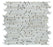 Oriental White Marble Mosaic - Bamboo Sticks Polished