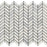 Oriental White Marble Mosaic - Mini Chevron Polished