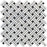 Oriental White Marble Mosaic - Stanza with Black Dots Polished