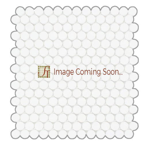 Calacatta Gold Marble Mosaic - Large Penny Round (1") Polished