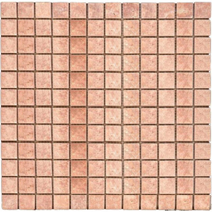 Rojo Travertine Mosaic - 1" x 1" Tumbled