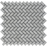 Tao Gray Marble Mosaic - 5/8" x 1 1/4" Mini Herringbone Polished