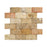 Scabos Travertine Mosaic - 2" x 4" Wavy Brick Honed