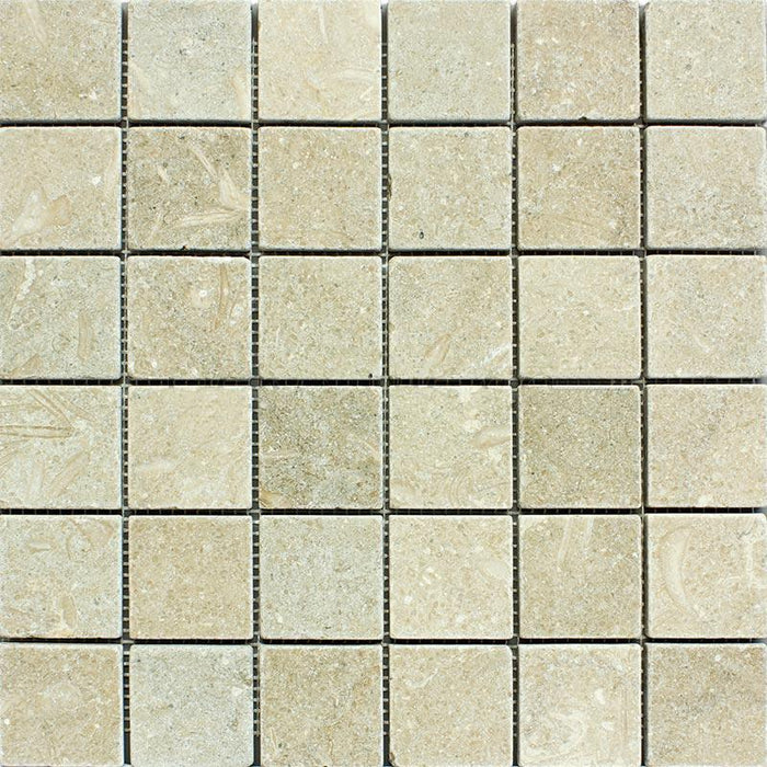 Seagrass Limestone Mosaic - 2" x 2" Tumbled