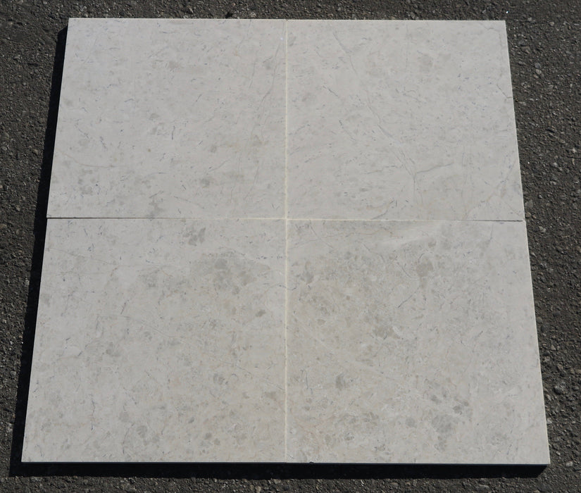 Honed Shiraz Grey Marble Tile - 12" x 12" x 3/8" 
