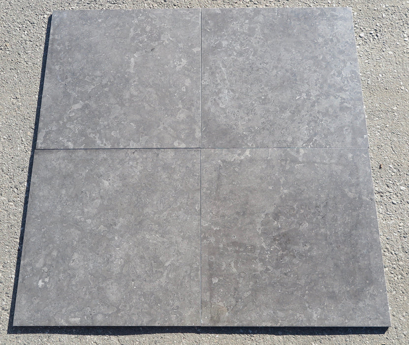 Polished Sicilian Grey Marble Tile - 18" x 18" x 3/8" 
