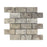 Titanium Travertine Mosaic - 2" x 4" Brick Tumbled