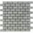 Tao Gray Marble Mosaic - 1" x 2" Brick Polished