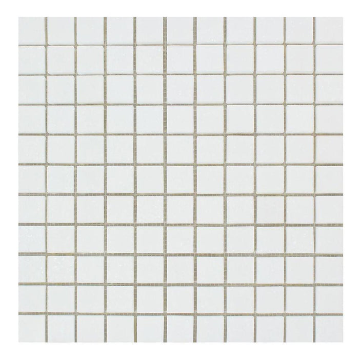 Thassos White Marble Mosaic - 1" x 1" Polished