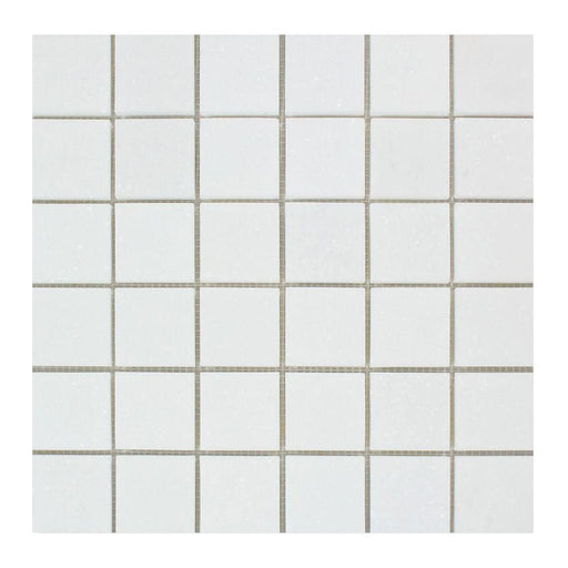 Thassos White Marble Mosaic - 2" x 2" Polished