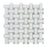Thassos White Marble Mosaic - Basketweave with Ming Green Dots Polished