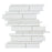 Thassos White Marble Mosaic - Linear Polished