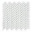 Thassos White Marble Mosaic - 5/8" x 1 1/4" Mini Herringbone Polished