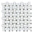 Thassos White Marble Mosaic - Basketweave with Gray Dots Polished