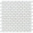 Thassos White Marble Mosaic - 5/8" x 1 1/4" Baby Brick Polished