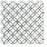 Thassos White Marble Mosaic - Flower with Ming Green Dots Polished