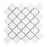 Thassos White Marble Mosaic - 3" Arabesque Polished