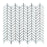 Thassos White Marble Mosaic - Mini Chevron Polished